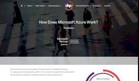 
							         How Does Microsoft Azure Work? The Basics - DSP								  
							    