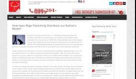 
							         How does Page Publishing Distribute our Author's Books?								  
							    