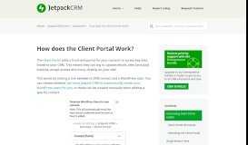 
							         How does the Client Portal Work? – Zero BS CRM								  
							    