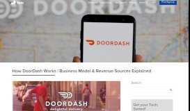 
							         How DoorDash Works | Business Model & Revenue Sources ...								  
							    