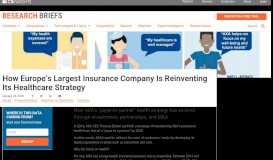 
							         How Europe's Largest Insurance Company is Reinventing its ...								  
							    
