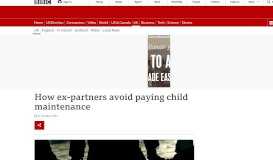 
							         How ex-partners avoid paying child maintenance - BBC News								  
							    