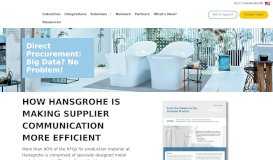 
							         How Hansgrohe Is making Supplier Communication More Efficient								  
							    