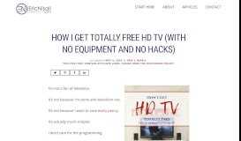 
							         How I Get Totally Free HD TV (With No Equipment And No ...								  
							    