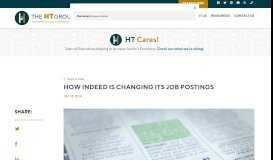 
							         How Indeed Is Changing Its Job Postings - The HT Group								  
							    