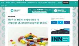 
							         How is Brexit expected to impact UK pharmacovigilance?								  
							    