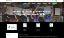 
							         How Lesley University Turned Students Into Rockstar Support Agents								  
							    