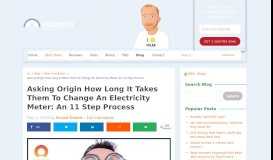 
							         How Long Does It Take Origin To Change Your Electricity Meter?								  
							    