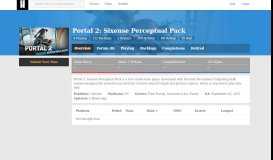 
							         How long is Portal 2: Sixense Perceptual Pack?								  
							    