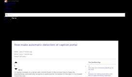 
							         How make automatic detection of captive portal - Stack Overflow								  
							    