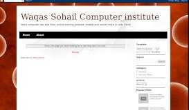 
							         How make money online in ... - Waqas Sohail Computer institute								  
							    