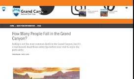 
							         How Many People Fall in the Grand Canyon? - My Grand Canyon Park								  
							    