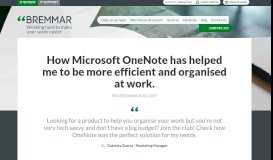 
							         How Microsoft OneNote has helped me to be more efficient and ...								  
							    