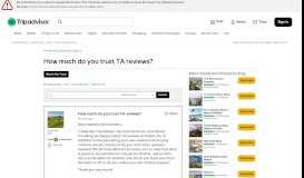
							         How much do you trust TA reviews? - Maui Forum - TripAdvisor								  
							    