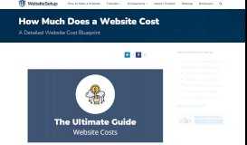
							         How Much Does a Website Cost? (A Detailed Website Cost Blueprint)								  
							    