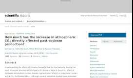 
							         How much has the increase in atmospheric CO2 directly affected past ...								  
							    