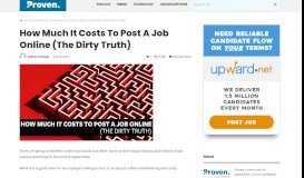 
							         How Much It Costs to Post a Job Online (The Dirty Truth) – Proven								  
							    