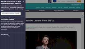 
							         How Our Lecturer Won a BAFTA - Farnborough College of Technology								  
							    