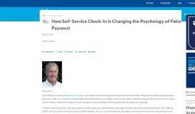 
							         How Self-Service Check-In Is Changing the Psychology of Patient ...								  
							    