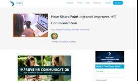 
							         How SharePoint Intranet Improves HR Communication								  
							    
