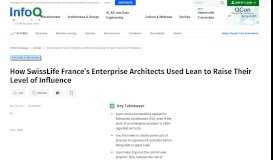 
							         How SwissLife France's Enterprise Architects Used Lean to ...								  
							    