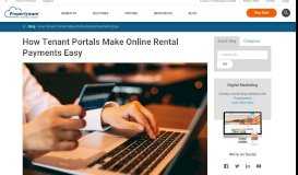 
							         How Tenant Portals Make Online Rental Payments Easy - Propertyware								  
							    