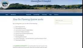 
							         How the Planning System works - Llansteffan & Llanybri								  
							    