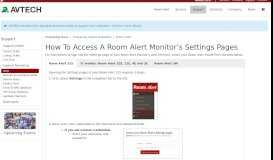 
							         How To Access A Room Alert Monitor's Settings Pages ...								  
							    