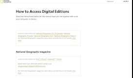 
							         How to Access Digital Editions | National Geographic								  
							    