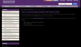 
							         How to Access My.Scranton Self Service (UIS) | Office of the Registrar ...								  
							    