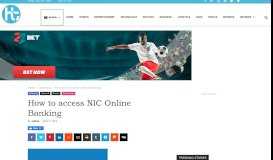 
							         How to access NIC Online Banking								  
							    