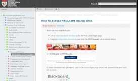 
							         How to access NTULearn course sites - NTULEARNKB								  
							    