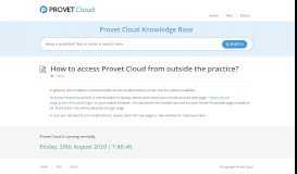 
							         How to access Provet Cloud from outside the practice ...								  
							    