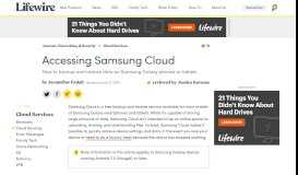 
							         How to Access Samsung Cloud - Lifewire								  
							    
