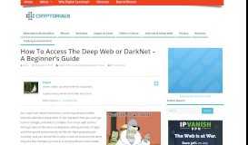 
							         How To Access The Deep Web or DarkNet - A Beginner's Guide								  
							    