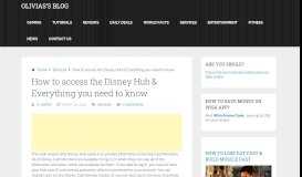 
							         How to access the Disney Hub & Everything you need to know !								  
							    