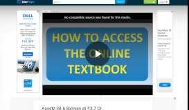 
							         HOW TO ACCESS THE ONLINE TEXTBOOK - ppt video online ...								  
							    