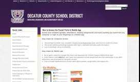
							         How to Access the Parent Portal & Mobile App - Decatur County ...								  
							    
