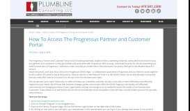 
							         How To Access The Progressus Partner and Customer Portal ...								  
							    