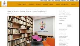 
							         How to access Univen Student Portal (myAccess) | University of Venda								  
							    