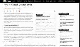 
							         How to Access Verizon Email | Chron.com								  
							    