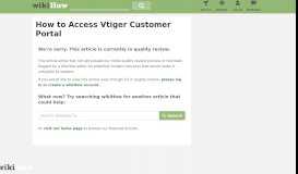 
							         How to Access Vtiger Customer Portal: 4 Steps (with Pictures)								  
							    