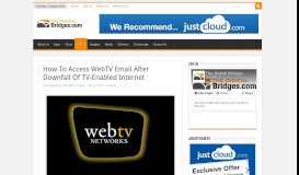 
							         How To Access WebTV Email After Downfall Of TV-Enabled ...								  
							    