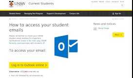 
							         How to access your emails | UNSW Current Students								  
							    