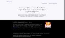 
							         How to access your Ntlworld.com (NTL World: Virgin Media ...								  
							    