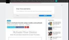 
							         How to Activate Crackle using crackle.com/activate - Gadgets ...								  
							    