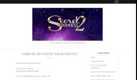 
							         how to activate your invite? - secret2success marketing								  
							    