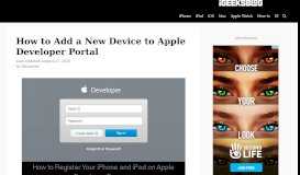 
							         How to Add a New Device to Apple Developer Portal - iGeeksBlog.com								  
							    