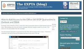 
							         How to Add Access to the Office 365 EOP Quarantine in Outlook and ...								  
							    