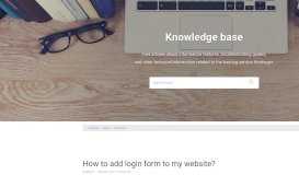 
							         How to add login form to my website? - Hostinger								  
							    